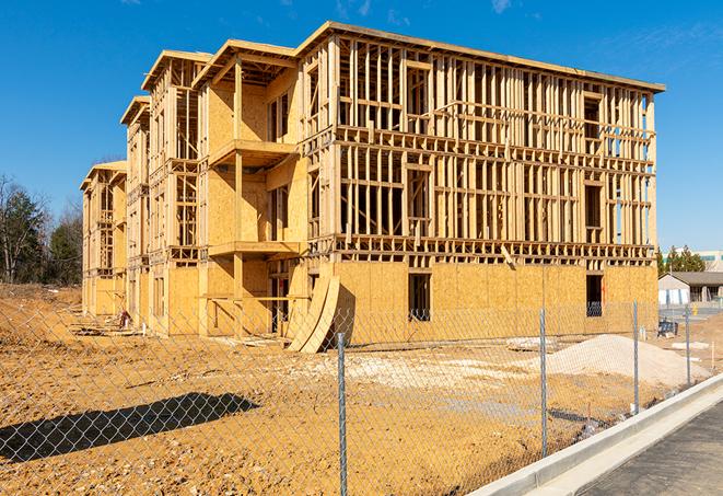 a mobile fence protecting a job site and workers in Foothill Ranch CA